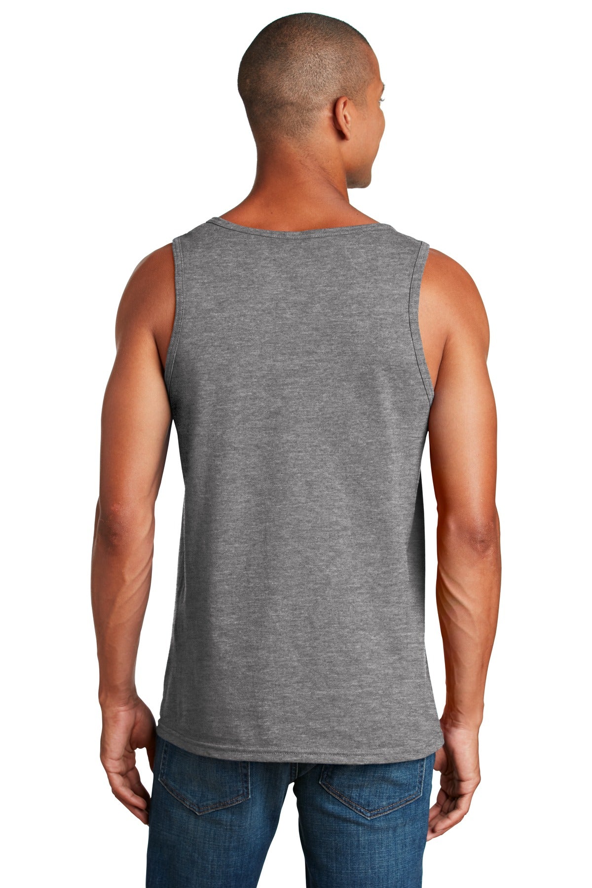 Graphite Hthr Gildan Heavy Cotton Tank Top. G5200 plain