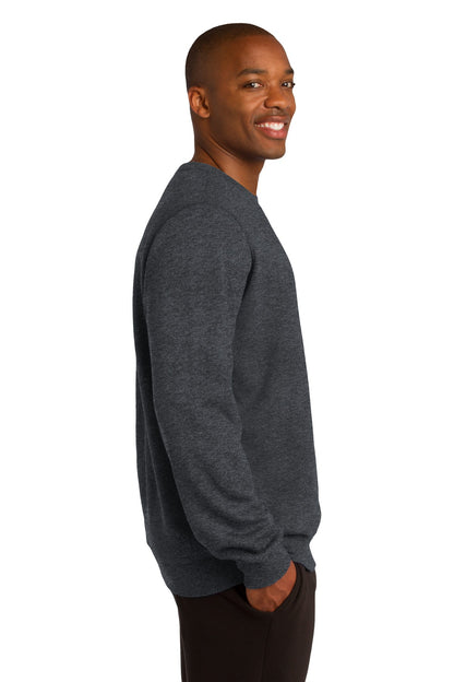 Graphite Hthr Sport-Tek Crewneck Sweatshirt. ST266 plain