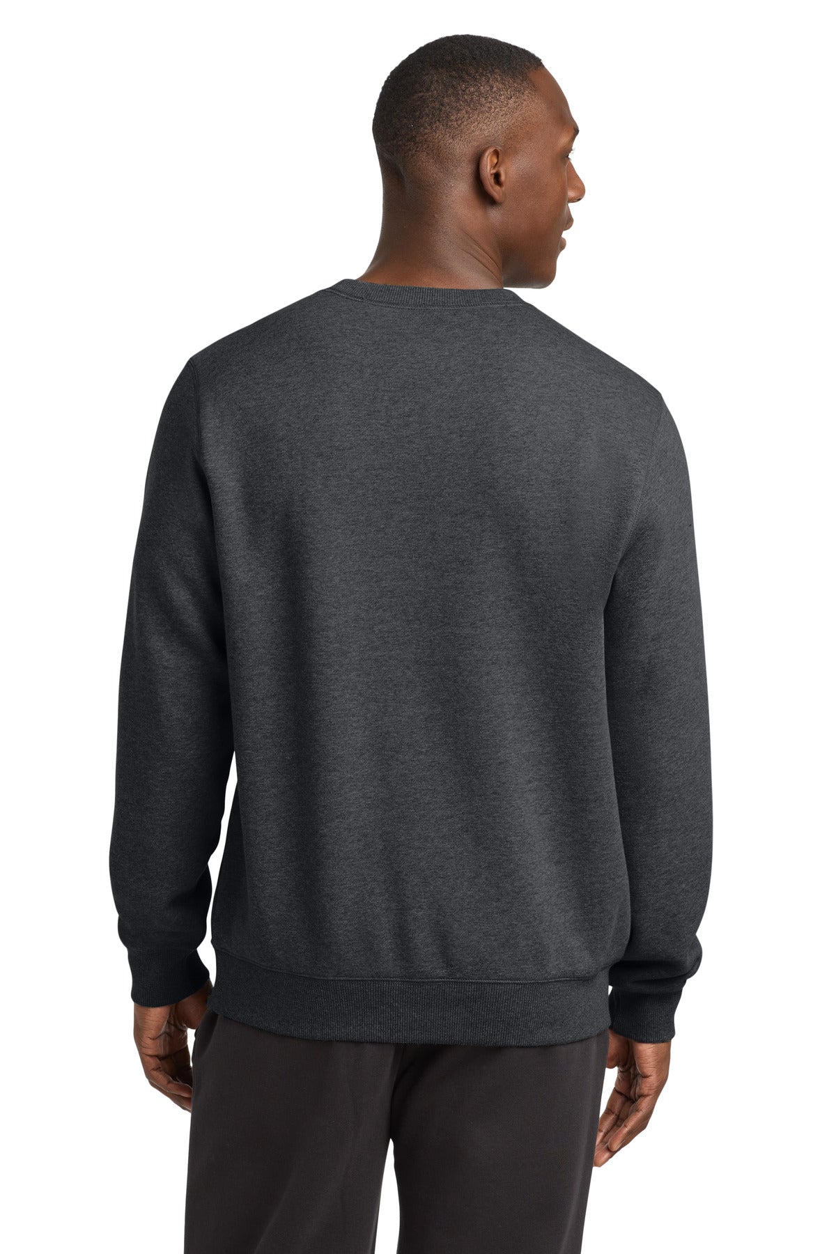 Graphite Hthr Sport-Tek Crewneck Sweatshirt. ST266 plain