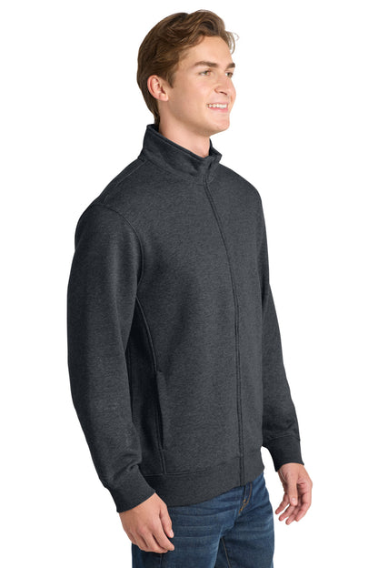 Graphite Hthr Sport-Tek Full-Zip Sweatshirt. ST259 plain