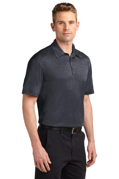Graphite Hthr Sport-Tek Heather Contender Polo. ST660 plain