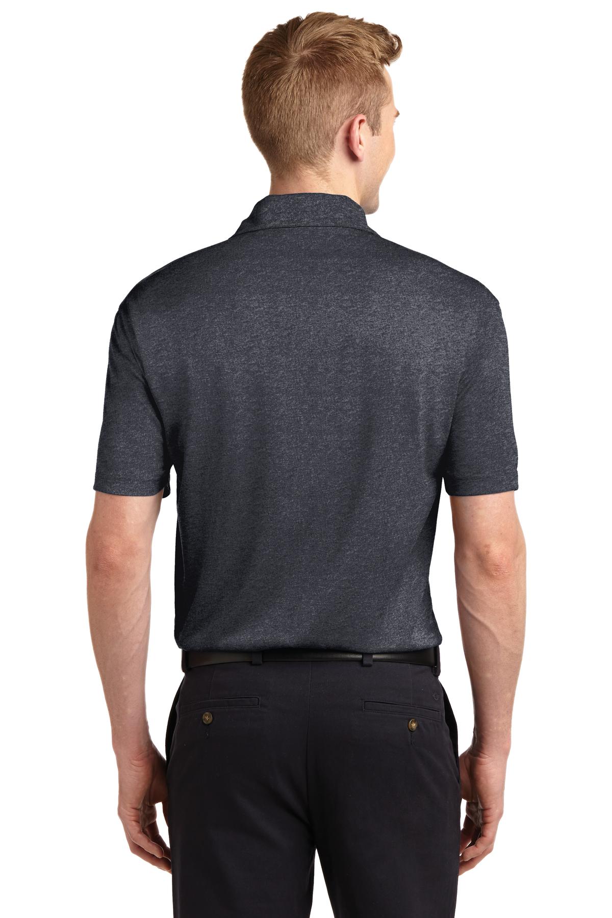 Graphite Hthr Sport-Tek Heather Contender Polo. ST660 plain