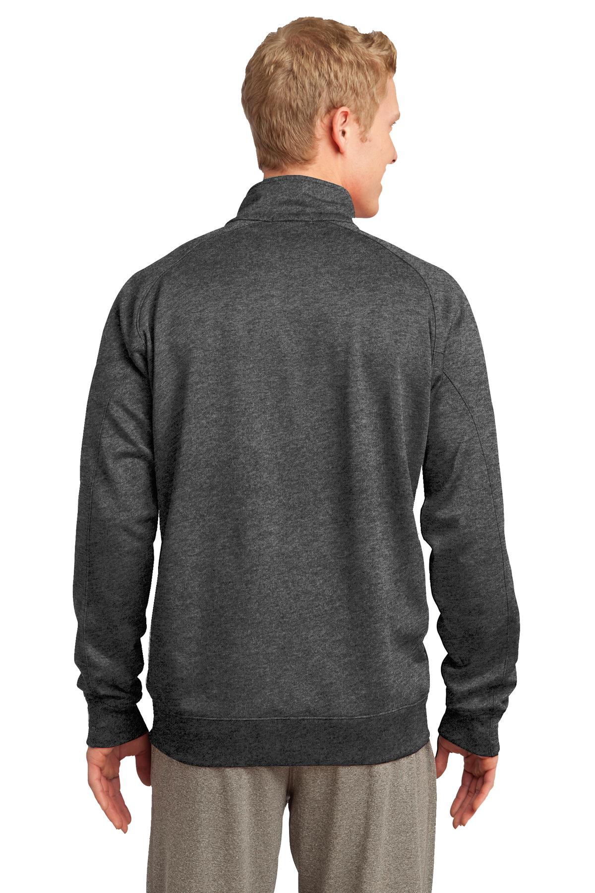 Graphite Hthr Sport-Tek Tech Fleece 1/4-Zip Pullover. F247 plain