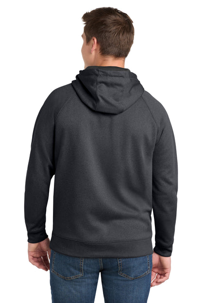 Graphite Hthr Sport-Tek Tech Fleece Hooded Sweatshirt. ST250 plain