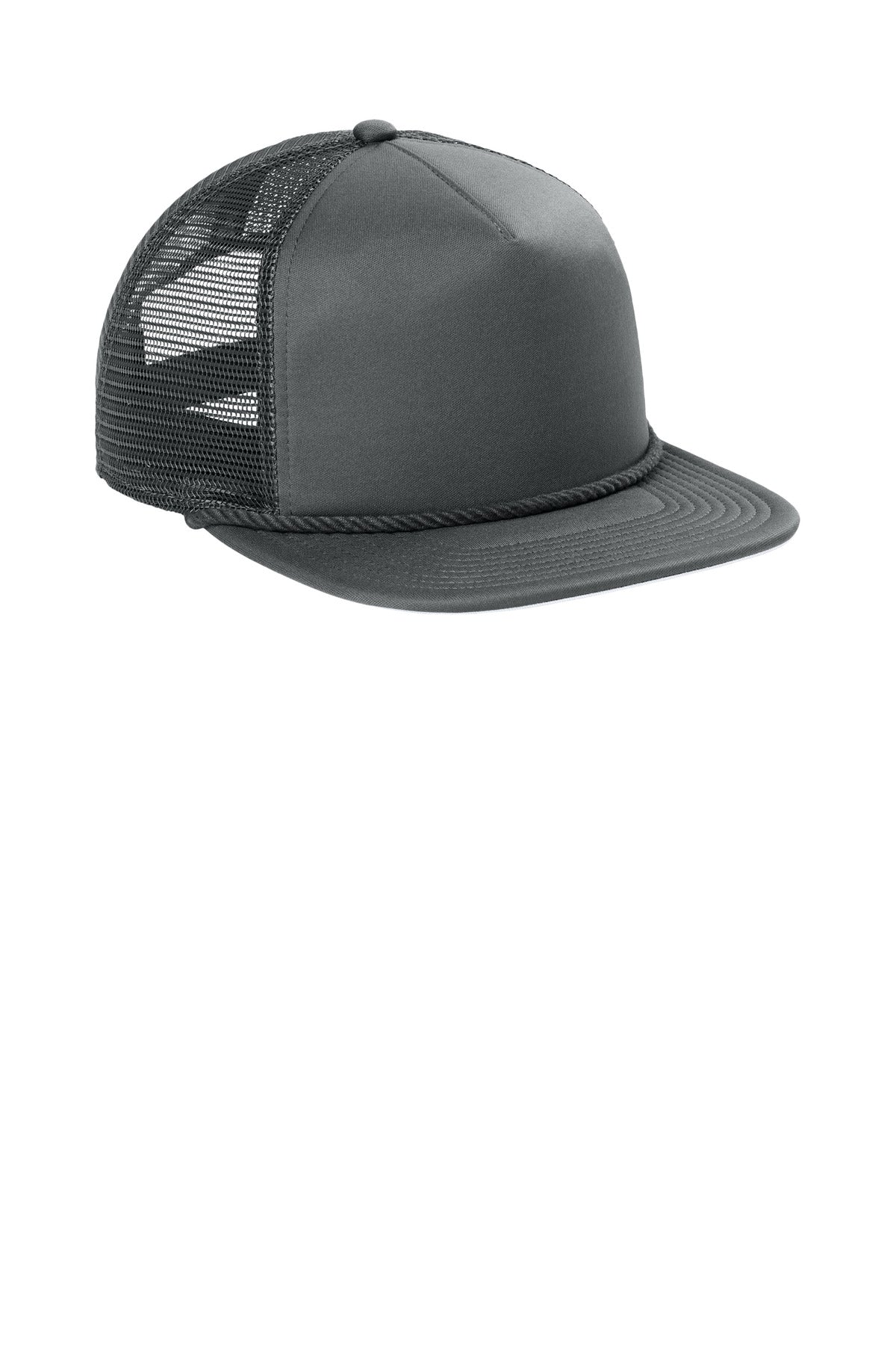 Graphite New Era Foam Rope Trucker Cap NE410 plain