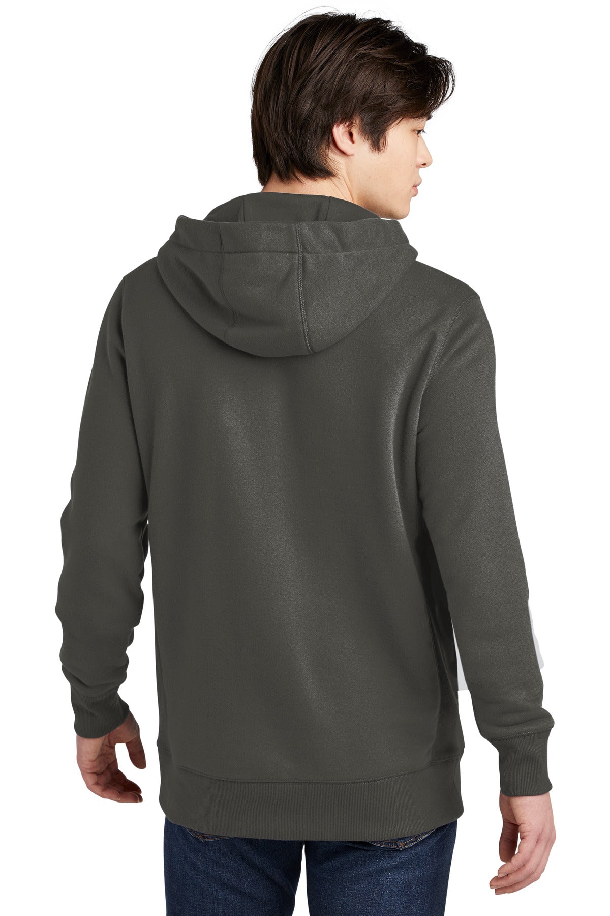 Graphite New Era French Terry Pullover Hoodie. NEA500 plain