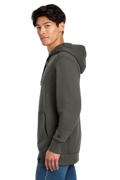 Graphite New Era French Terry Pullover Hoodie. NEA500 plain
