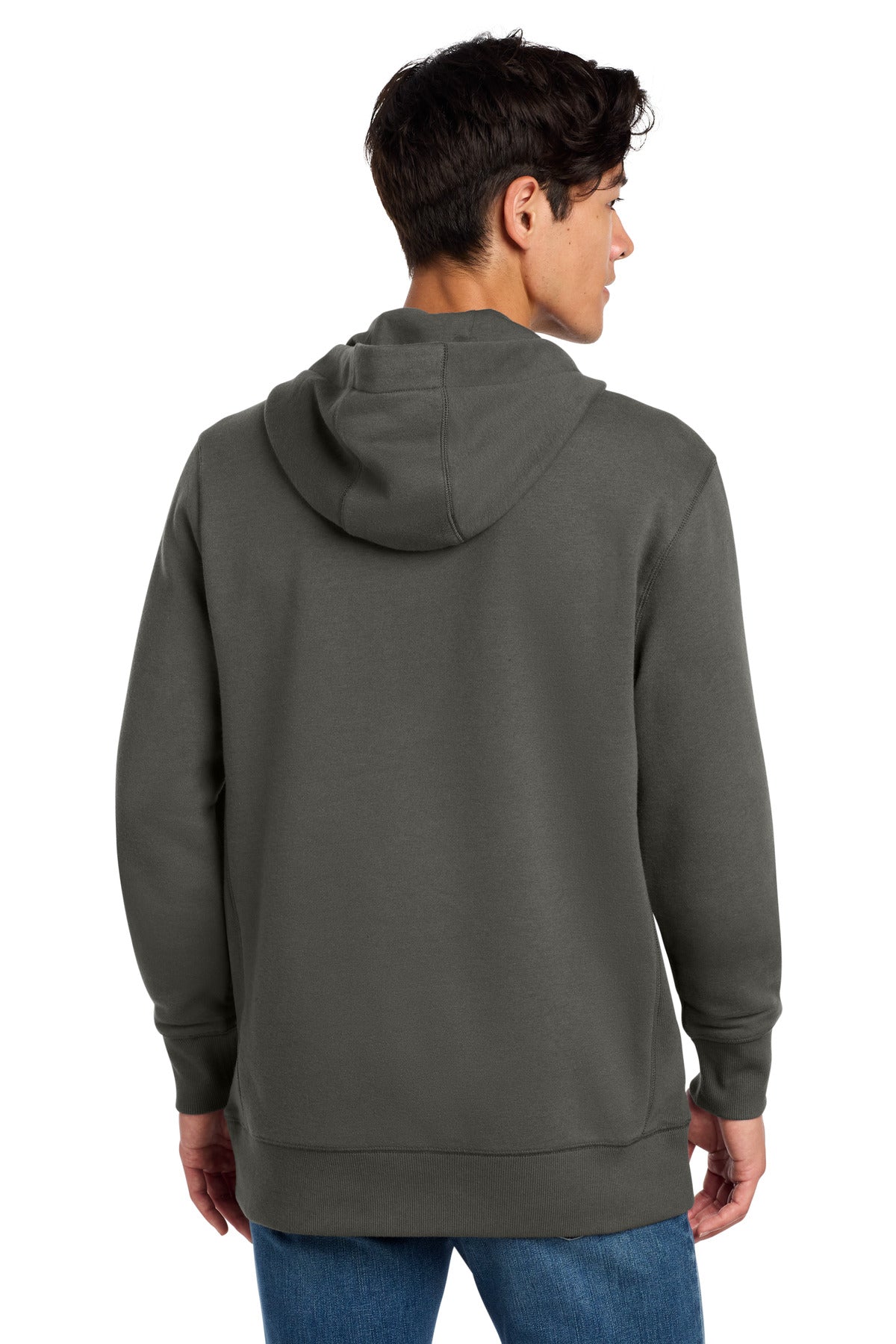 Graphite New Era French Terry Pullover Hoodie. NEA500 plain