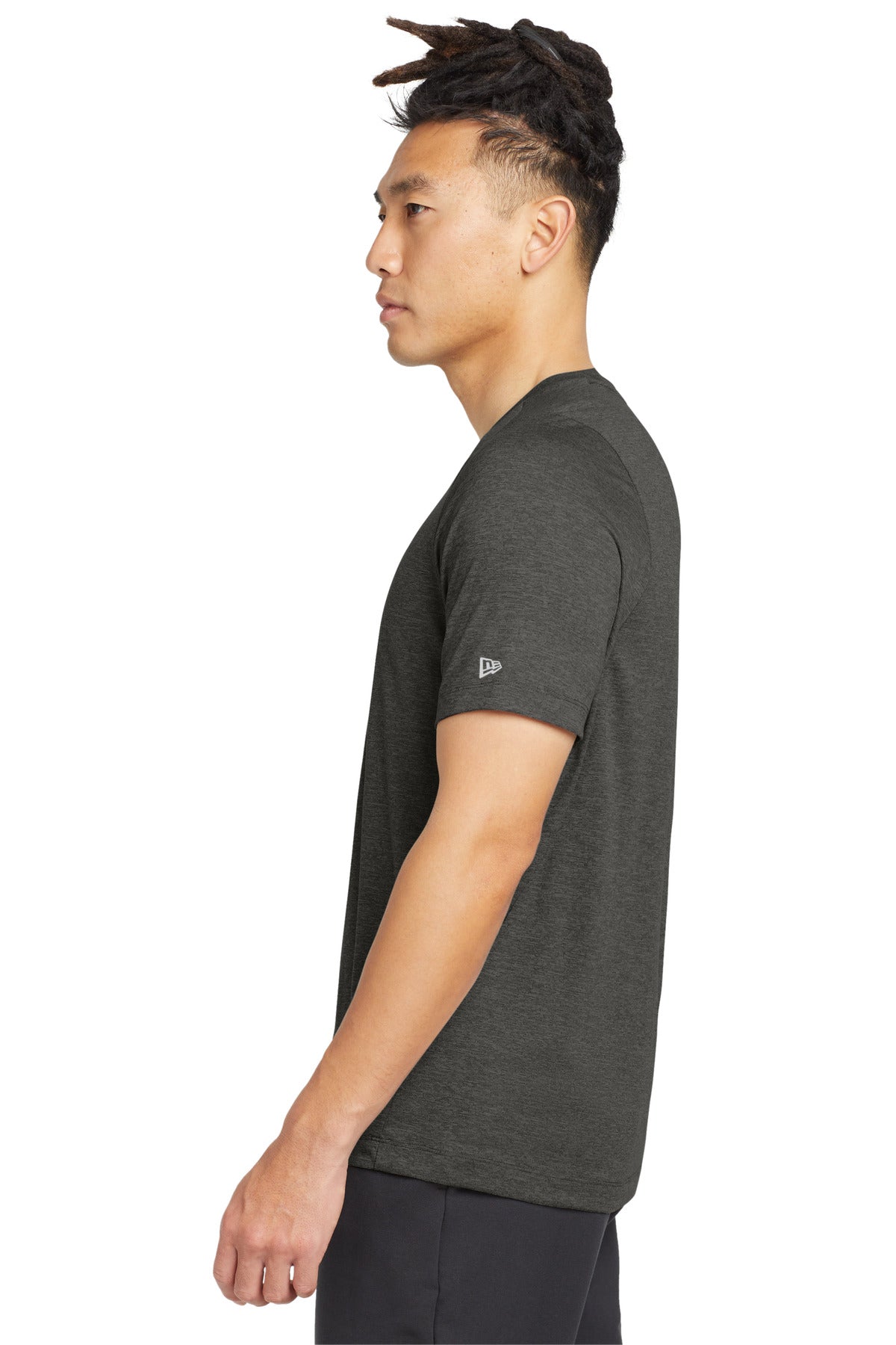 Graphite New Era Series Performance Crew Tee. NEA200 plain