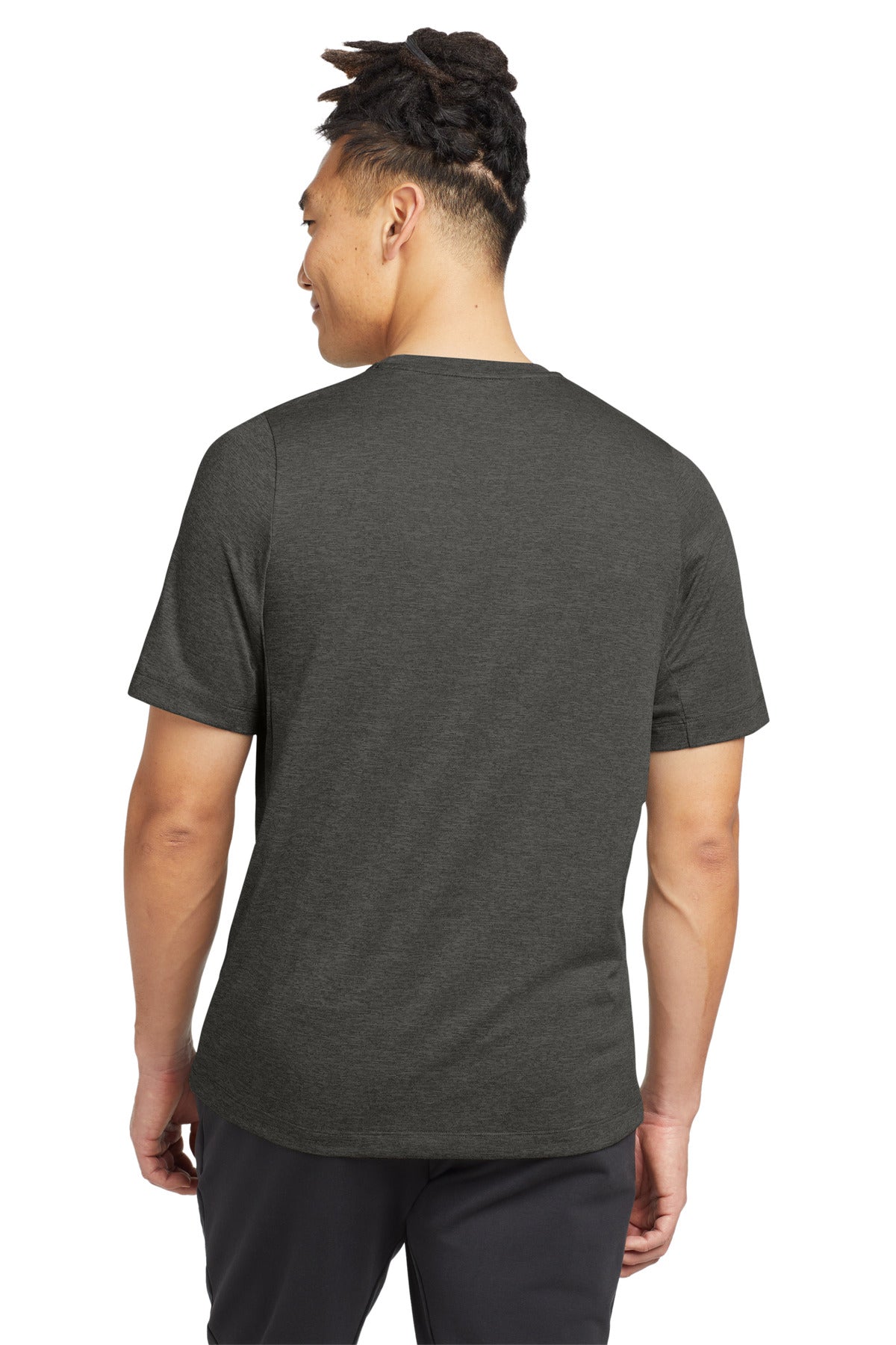 Graphite New Era Series Performance Crew Tee. NEA200 plain