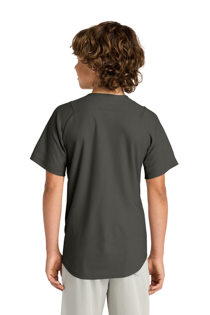 Graphite New Era Youth Diamond Era Full-Button Jersey. YNEA220