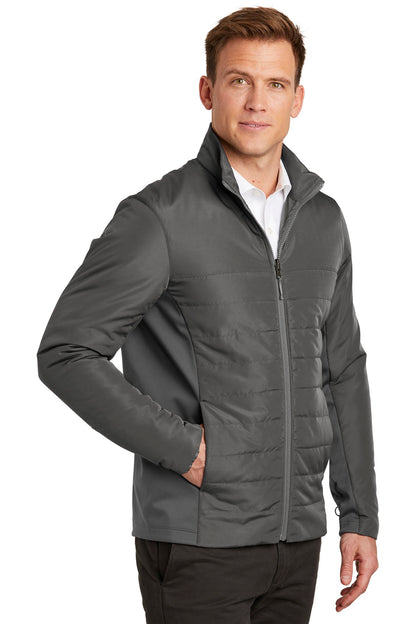 Graphite Port Authority Collective Insulated Jacket. J902 plain