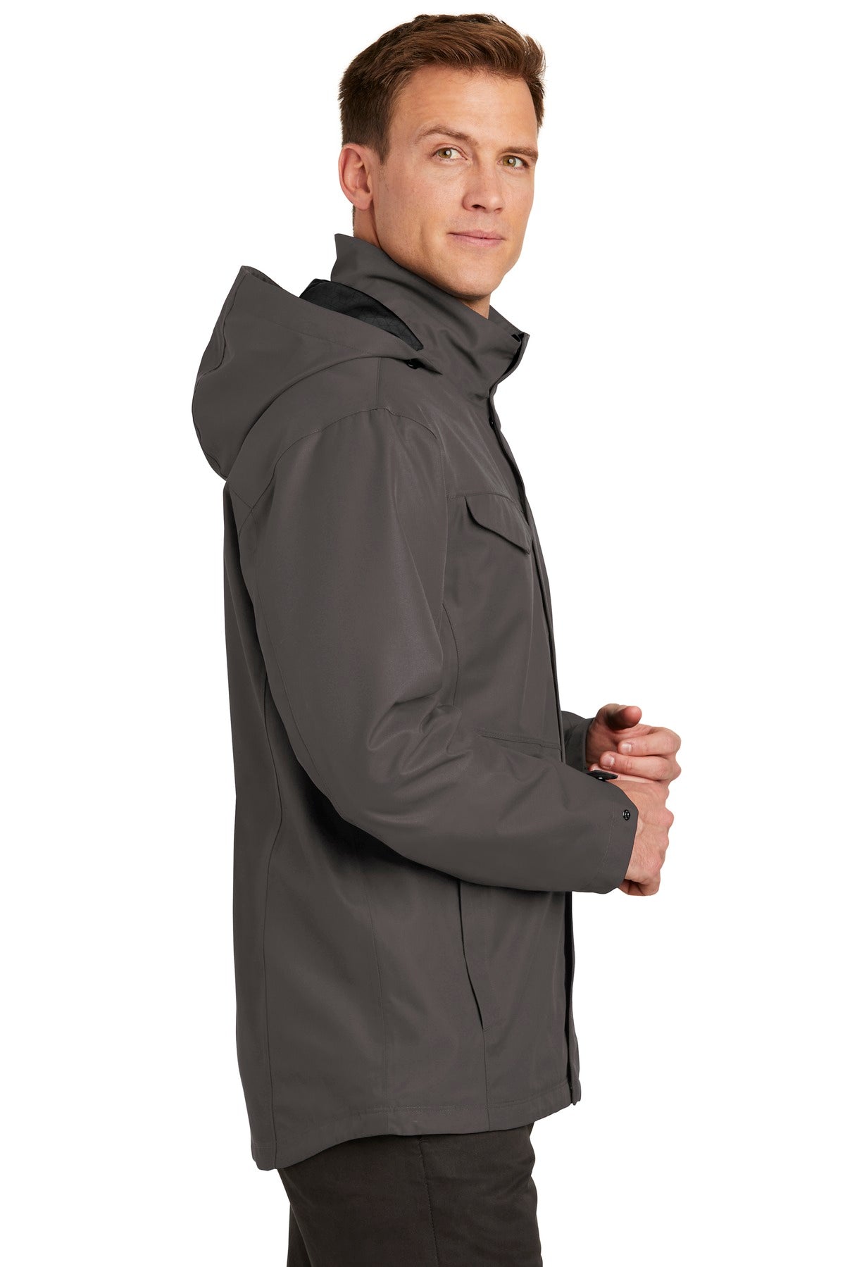 Graphite Port Authority Collective Outer Shell Jacket. J900 plain