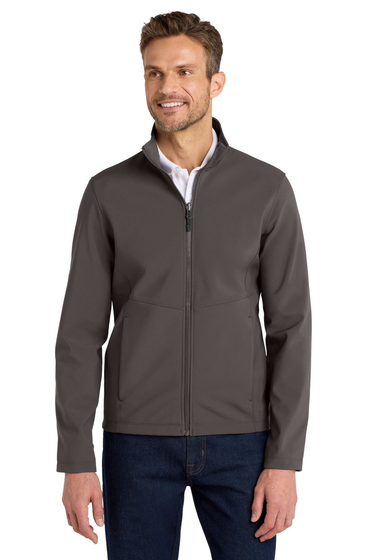 Graphite Port Authority Collective Soft Shell Jacket. J901 plain