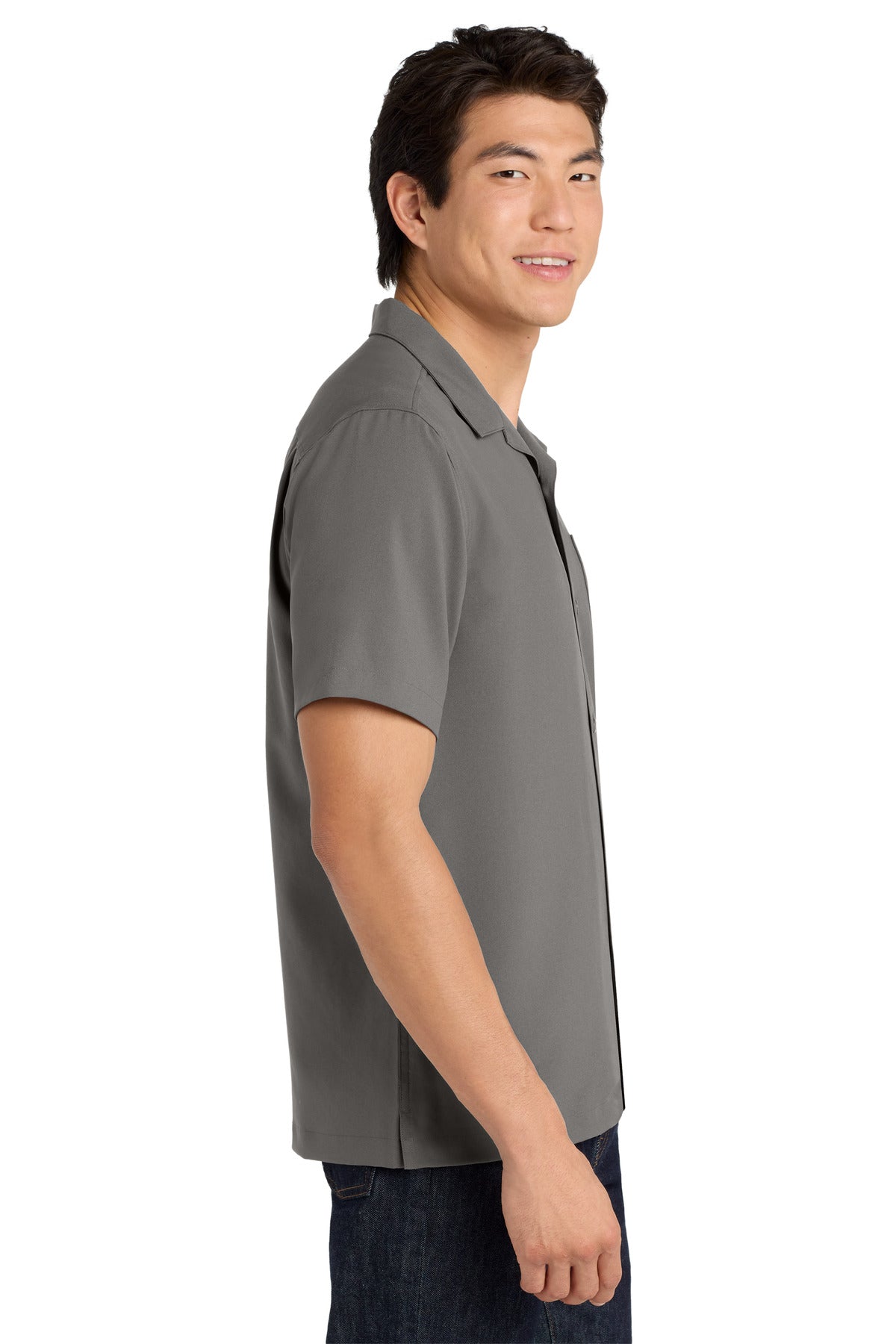 Graphite Port Authority Short Sleeve Performance Staff Shirt W400