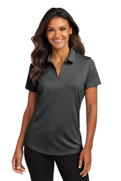 Graphite Port Authority Women's City Stretch Polo LK683 plain