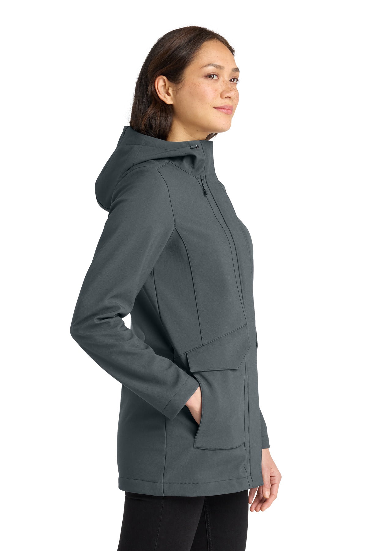 Graphite Port Authority Women's Collective Outer Soft Shell Parka L919 plain
