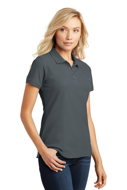 Graphite Port Authority Women's Core Classic Pique Polo. L100 plain