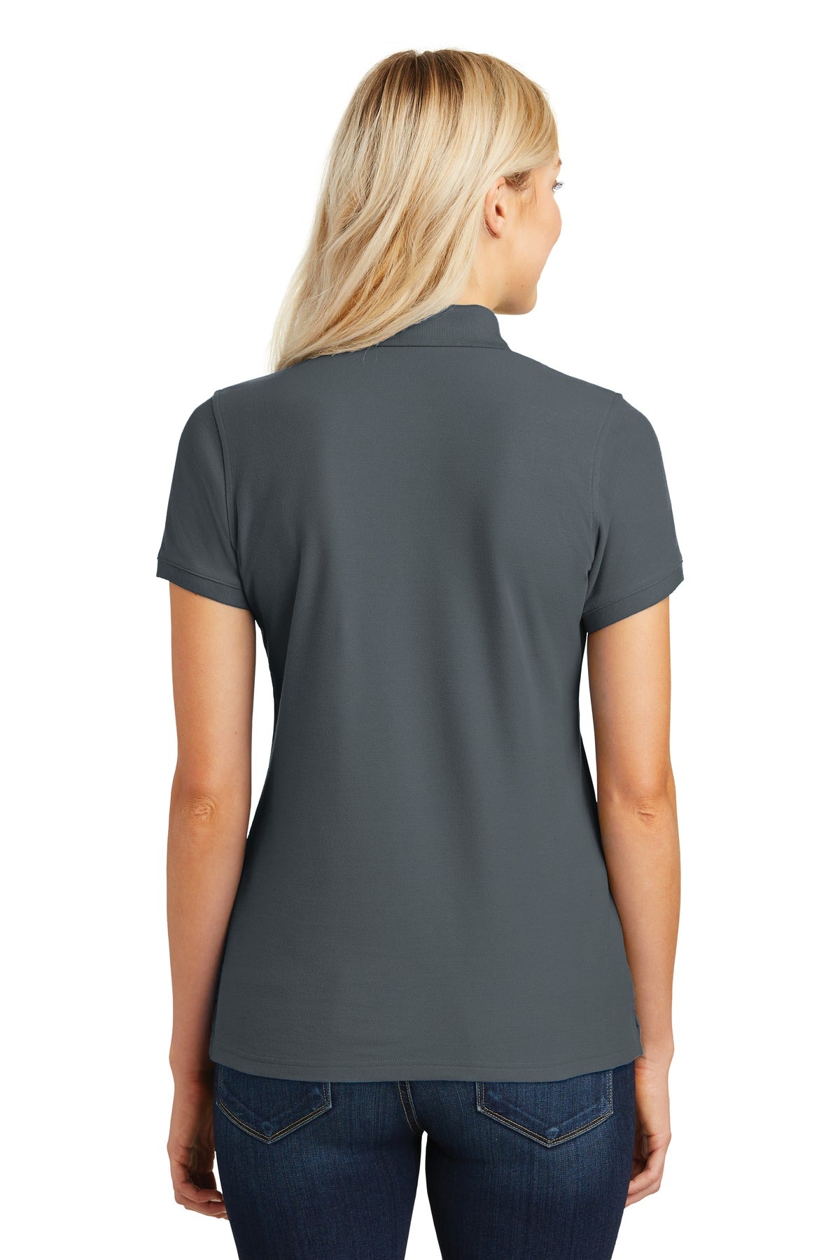 Graphite Port Authority Women's Core Classic Pique Polo. L100 plain