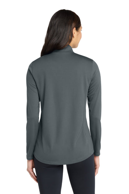 Graphite Port Authority Women's Dry Zone UV Micro-Mesh 1/4-Zip LK112 plain