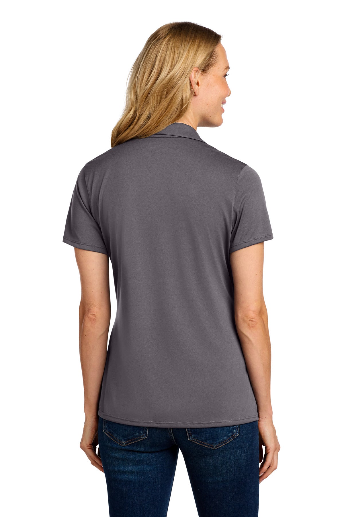 Graphite Port Authority Women's Performance Staff Polo LK398 plain