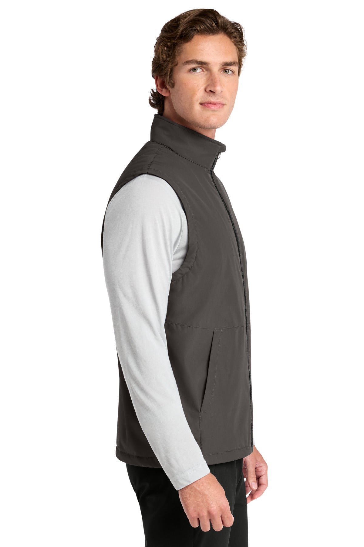 Graphite Sport-Tek Insulated Vest JST57 plain