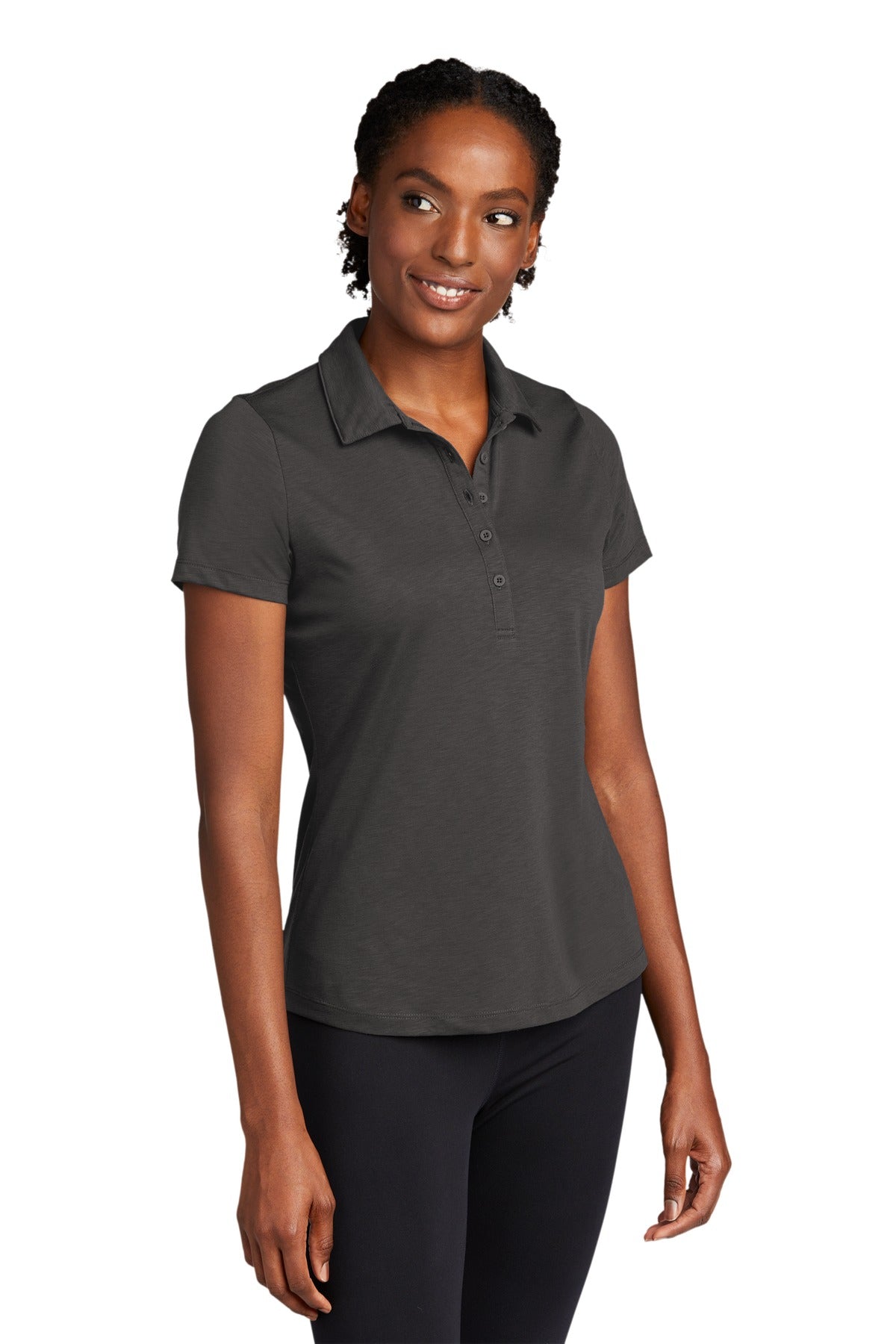 Graphite Sport-Tek Women's PosiCharge Strive Polo. LST530 plain