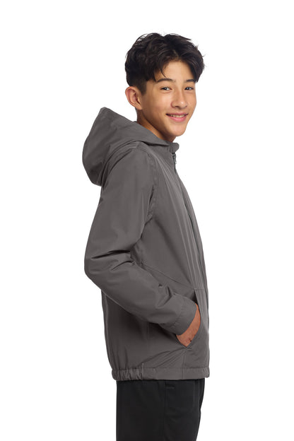 Graphite Sport-Tek Youth Waterproof Insulated Jacket YST56 plain