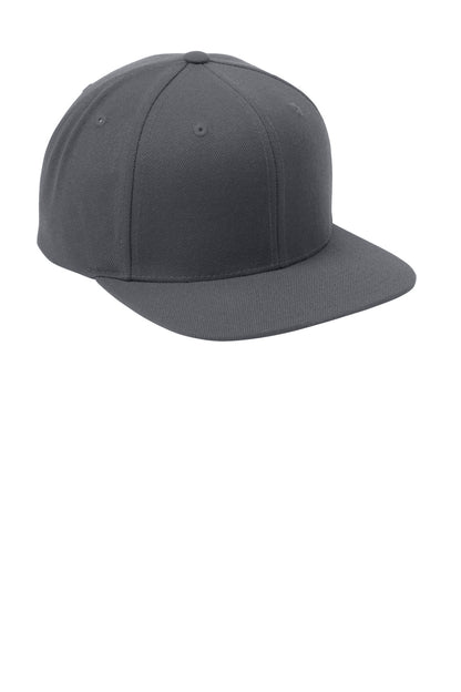 Graphite Sport-Tek YP Classics Flat Bill Snapback Cap. STC19 plain
