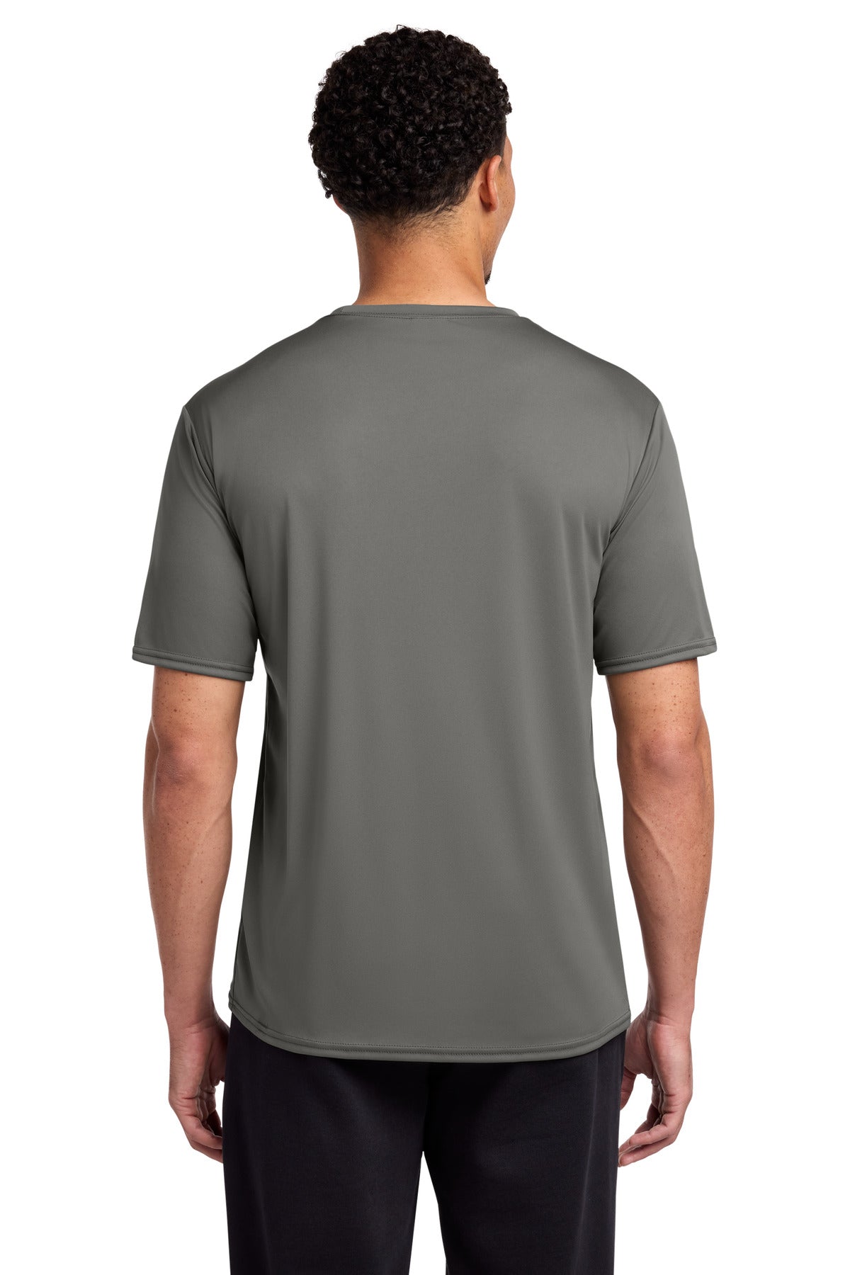 Grey Concrete Port & Co Performance Tee. PC380 plain