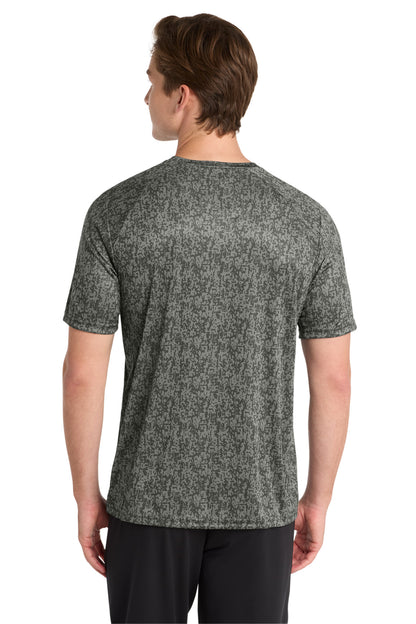 Grey Concrete Sport-Tek Digi Camo Tee. ST460 plain