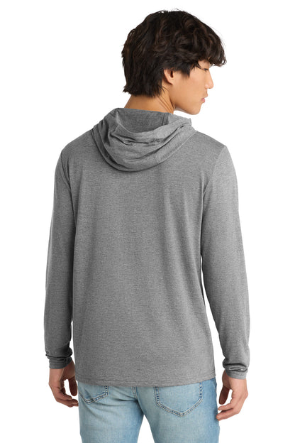 Grey Frost District Perfect Tri Long Sleeve Hoodie. DM139 plain