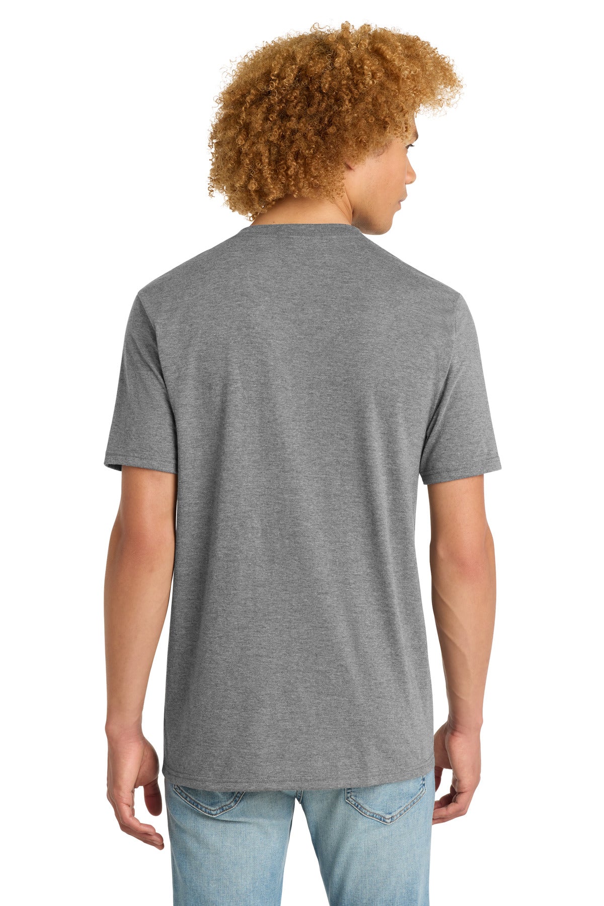 Grey Frost District Perfect Tri V-Neck Tee. DT1350 plain