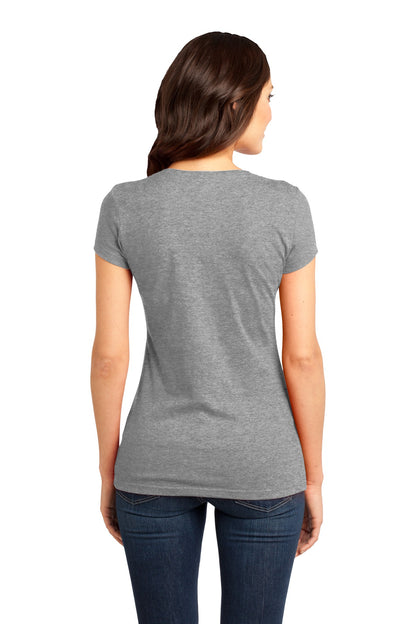 Grey Frost District Women's Fitted Very Important Tee . DT6001 plain