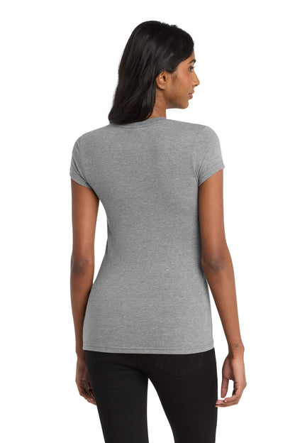 Grey Frost District Women's Fitted Very Important Tee . DT6001 plain