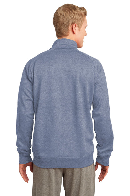 Grey Heather Sport-Tek Tech Fleece 1/4-Zip Pullover. F247 plain