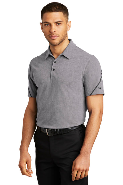 Grey Hthr OGIO Tread Polo. OG135 plain
