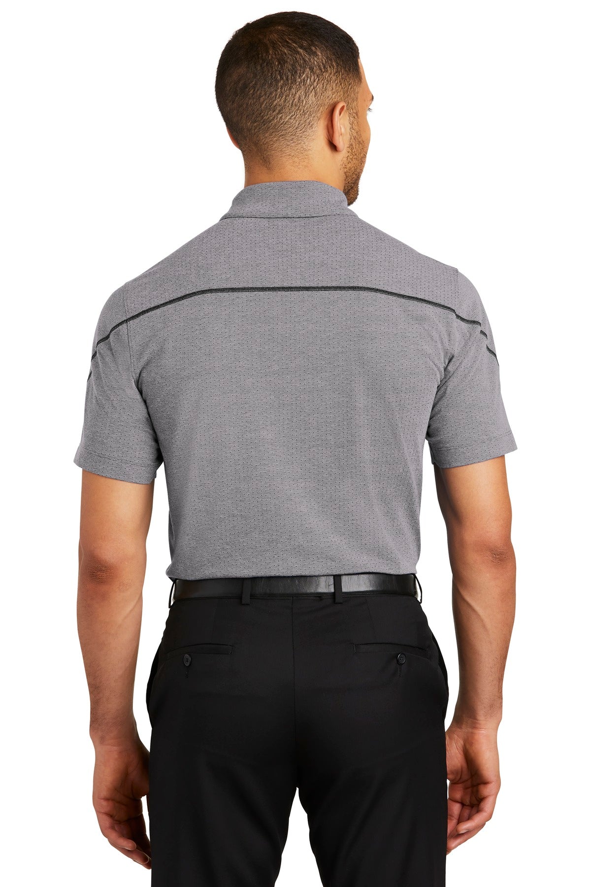 Grey Hthr OGIO Tread Polo. OG135 plain
