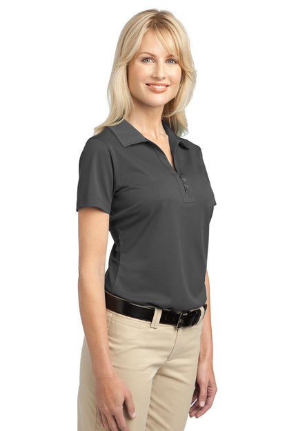 Grey Smoke Port Authority Women's Tech Pique Polo. L527 plain
