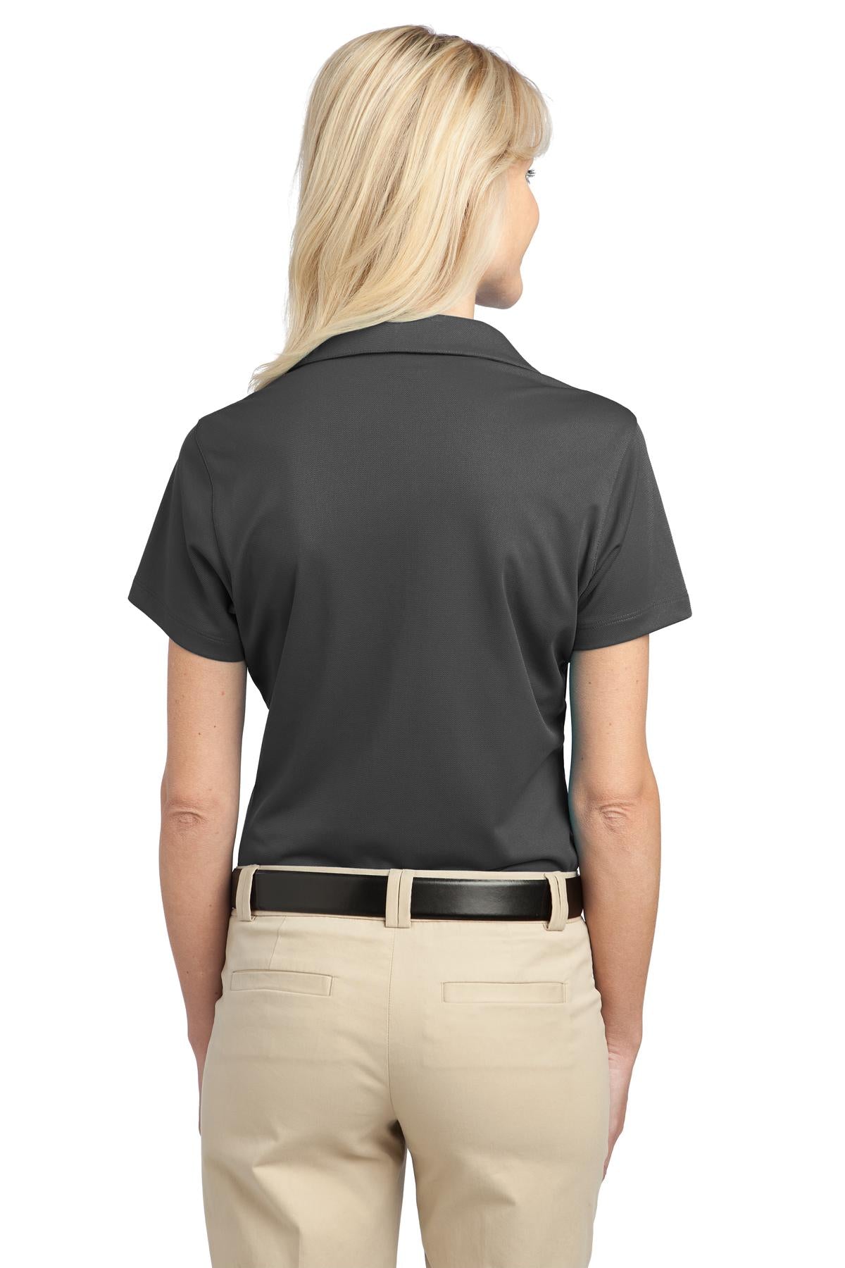 Grey Smoke Port Authority Women's Tech Pique Polo. L527 plain