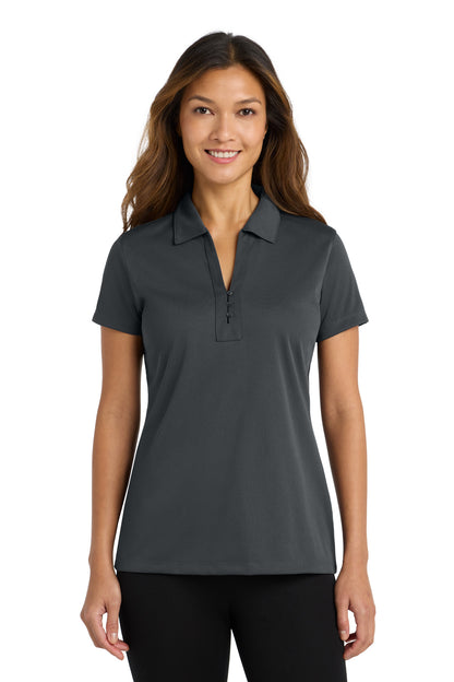 Grey Smoke Port Authority Women's Tech Pique Polo. L527