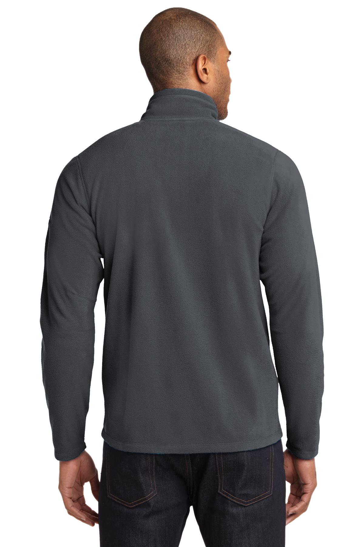 Grey Steel Eddie Bauer Full-Zip Microfleece Jacket. EB224 plain