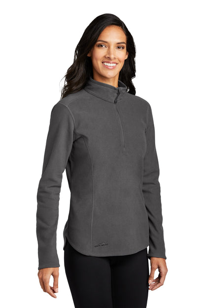 Grey Steel Eddie Bauer Women's 1/2-Zip Microfleece Jacket EB227 plain