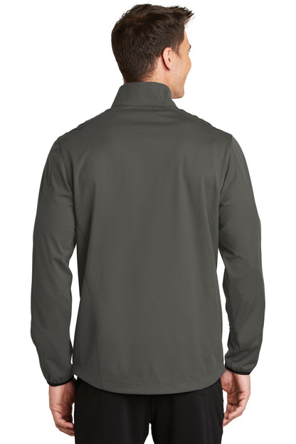 Grey Steel Port Authority Active Soft Shell Jacket. J717 plain