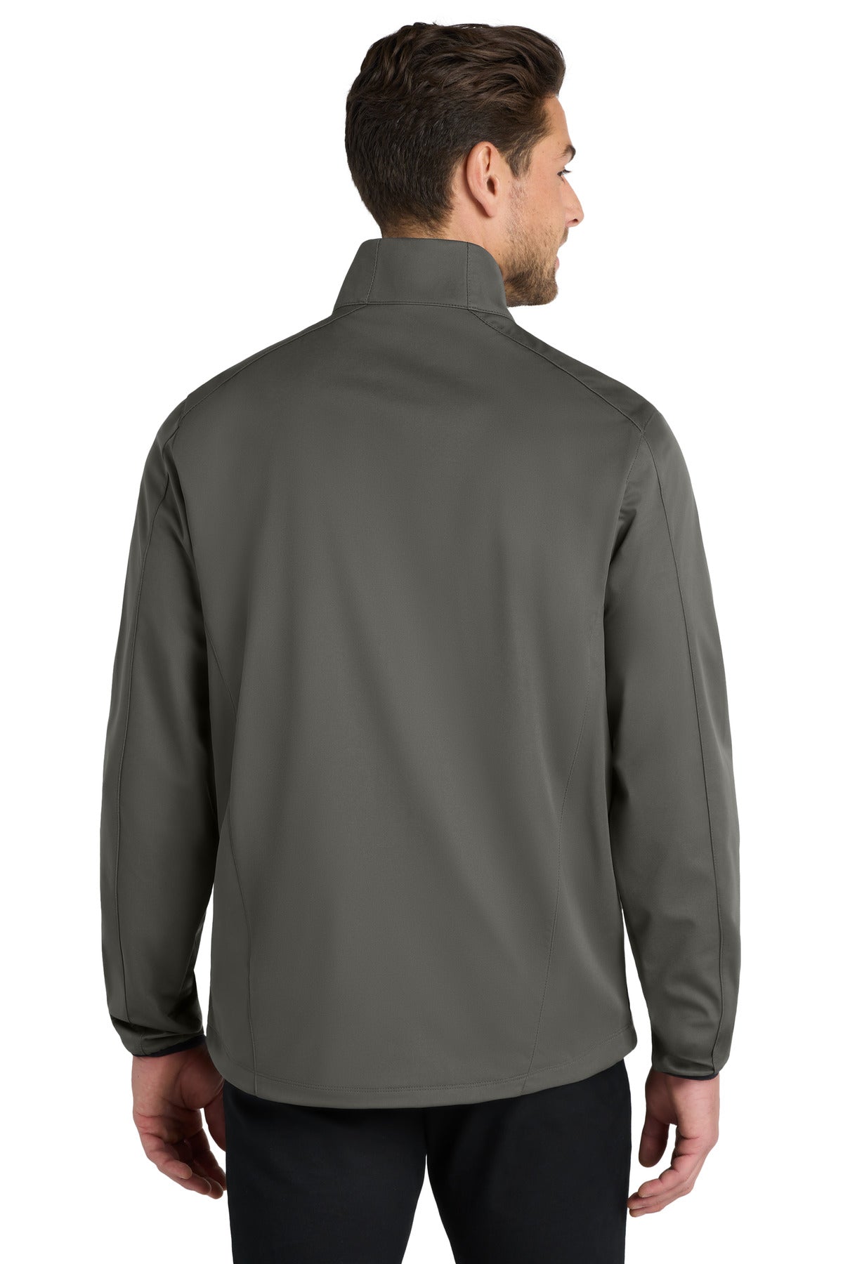Grey Steel Port Authority Active Soft Shell Jacket. J717 plain