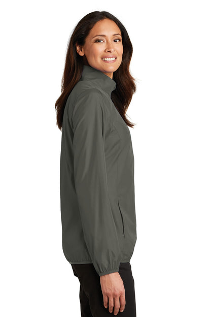Grey Steel Port Authority Women's Zephyr Full-Zip Jacket. L344 plain