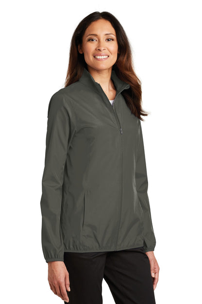 Grey Steel Port Authority Women's Zephyr Full-Zip Jacket. L344 plain