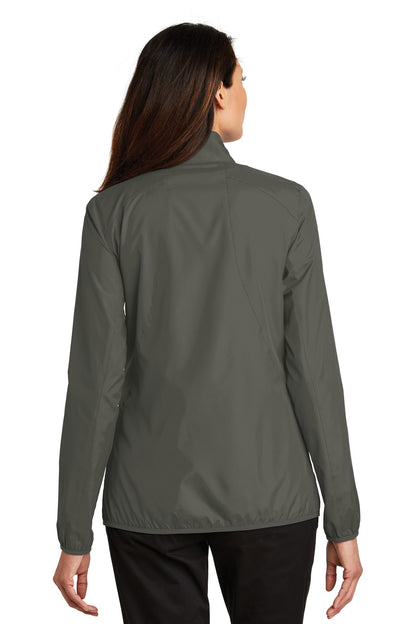 Grey Steel Port Authority Women's Zephyr Full-Zip Jacket. L344 plain