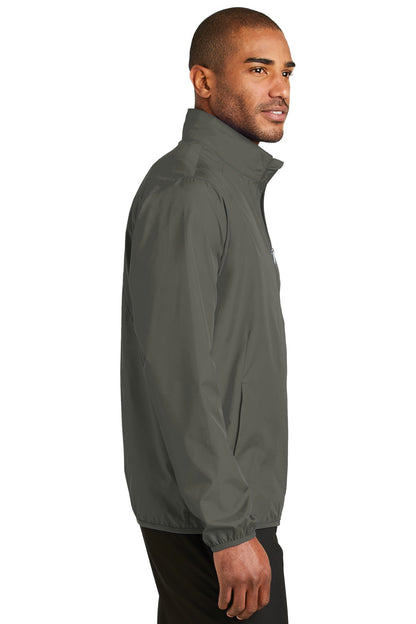 Grey Steel Port Authority Zephyr Full-Zip Jacket. J344 plain