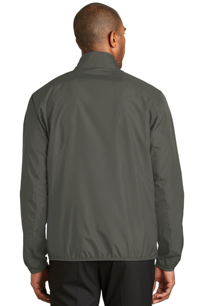 Grey Steel Port Authority Zephyr Full-Zip Jacket. J344 plain